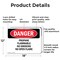 Signmission Propane Flammable No Smoking No Open Flame Danger Sign, Aluminum, 18in W x 12in L, 2PK OS-2PACK-DS-A-1218-L-2358 - alternate 8